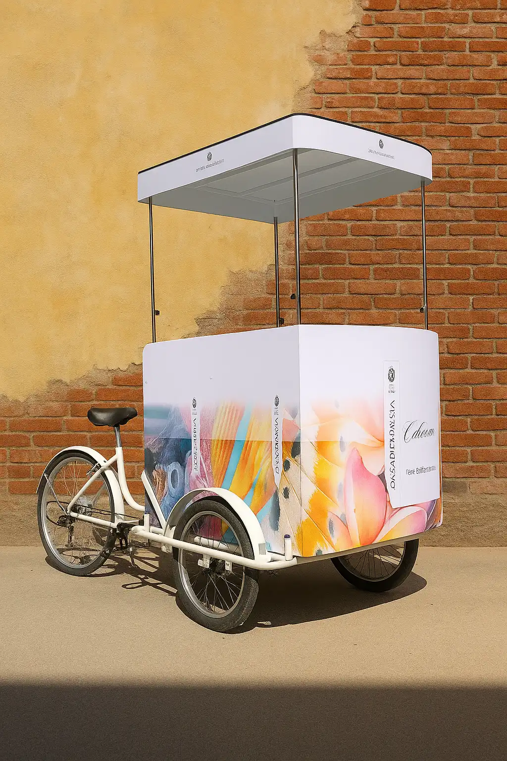 Brand activation con cargo bike per distribuzione bevande e coinvolgimento del pubblico