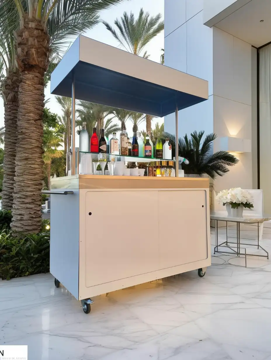 Carrello a spinta per marketing esperienziale e promozione del brand in città