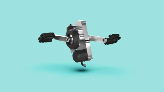 Tecnologia ibrida di serie per cargo bike a 4 ruote con sistema di pedalata assistita avanzato per logistica urbana.