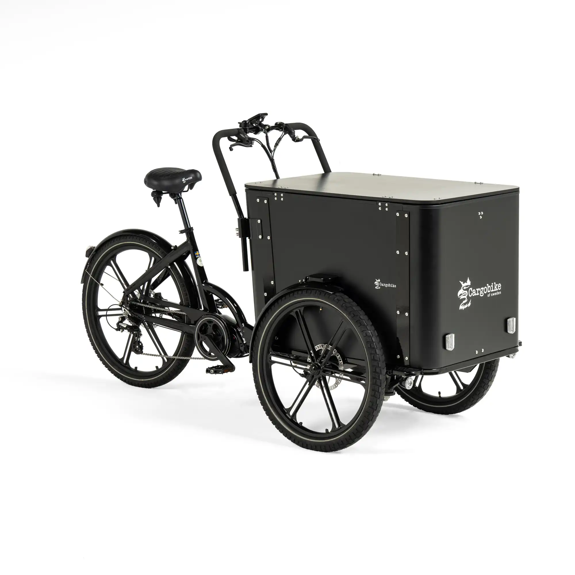 Cargo Bike Delight Box vista posteriore tre quarti