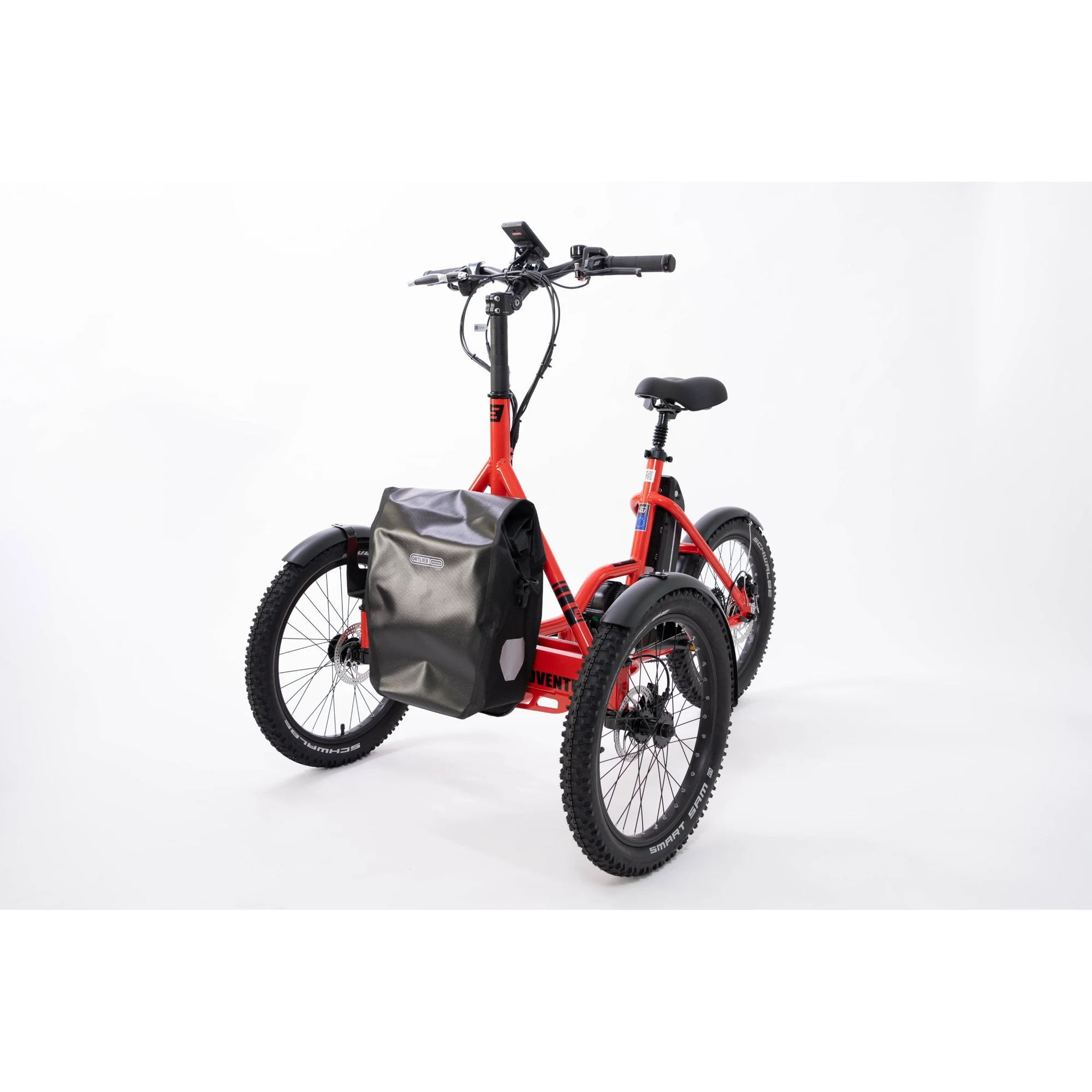 Etnnic 2.0 Model versione Adventure, triciclo adulti elettrico per percorsi misti, vista intera