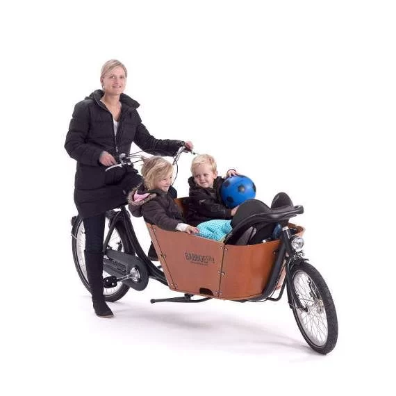 Cargobike Babboe City con famiglia