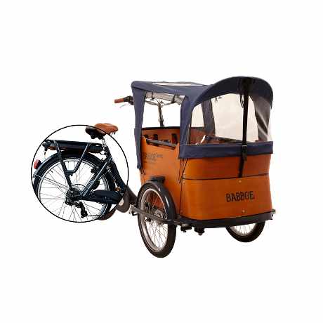 babboe e-curve cargo bike elettrica trasporto bambini