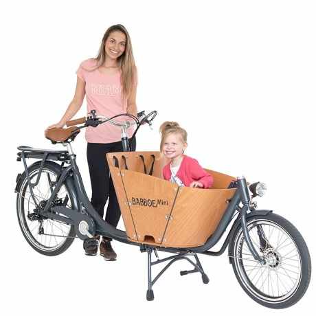 Babboe e-mini cargo bike trasporto bimbi